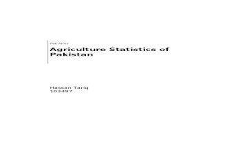 Agriculture Statistics of Pakistan