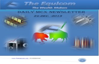 Daily MCX Commodity Newsletter 24-December