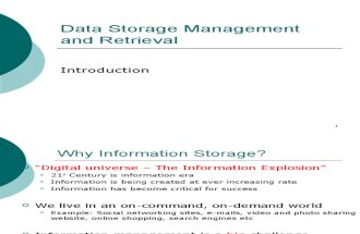 data storage and retrieval introduction