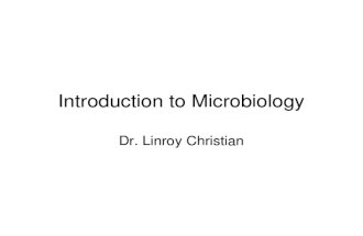 Lecture 1 - Introduction to Microbiology