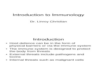Lecture 11 - Introduction to Immunology