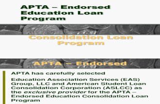 APTA – Endorsed Consolidation Loan Program