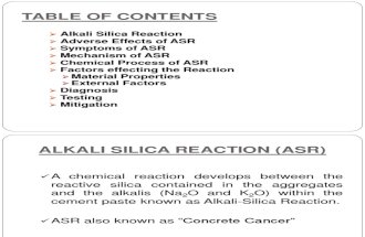 Alkali-silicate reaction in cement