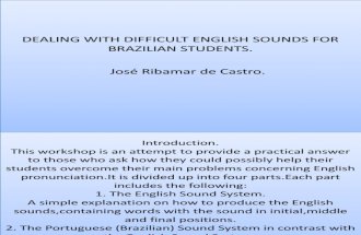 Dealing With Difficult English Sounds for Brazilian Students