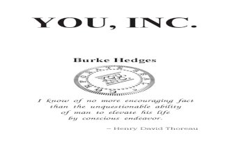 You, Inc. by Burke Hedges