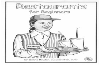 Restaurants for Beginners