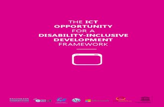 The ICT Opportunity for a Disability-Inclusive Development Framework