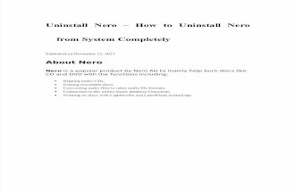 Uninstall Nero – How to Uninstall Nero from System Completely.doc
