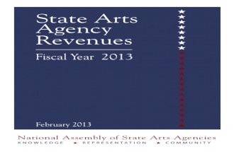 State Arts Agency Revenues Fiscal Year 2013