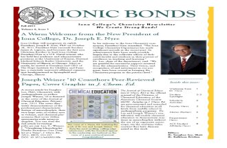 Ionic Bonds Fall 2011 Sept 2