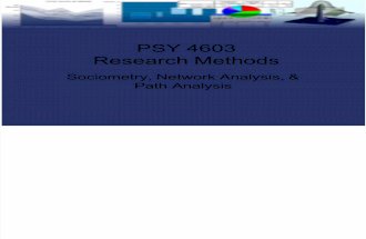 Sociometry Analysis of Networks & Path Analysis - Research Methods (Psychology)