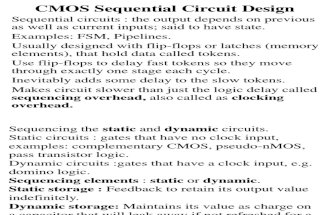 CMOS Sequential Circuit Design Lec.-1