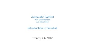 A Simulink Introduction