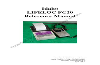 Idaho FC20 Reference Manual Rev 0