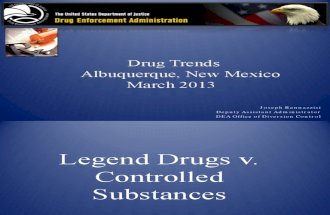 Drug Enforcement Administration Drug Trends March 2013 (Prescription Drugs)