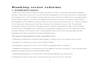 Project on Indian Banking Sector Reforms