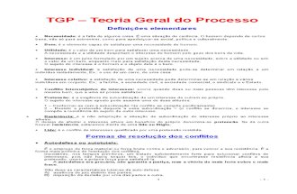 Teoria Geral Do Processo - TGP