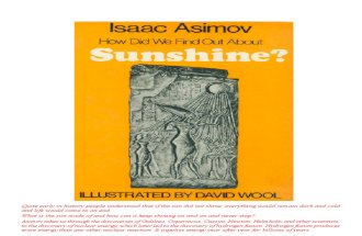How Did We Find Out About Sunshine - Isaac Asimov