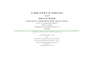 Creative Mind and Success Holmes