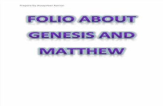Folio About Genesis and Matthew