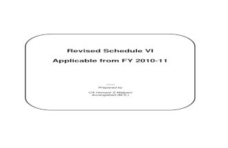 Revised Schedule VI in Excel