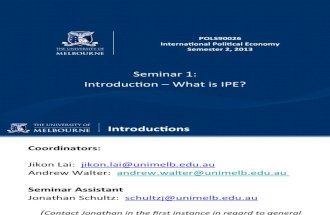 Seminar 1-2013 Introduction to IPE(1)[1]