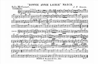 Bonnie Annie Laurie March - Sousa - public domain