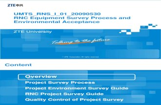 RNC Equipment Survey Process and Environmental Acceptance