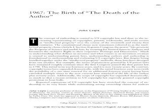CE0755Birth of the Death of the Author