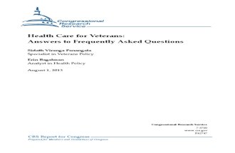 Health Care for Veterans FAQ, CRS