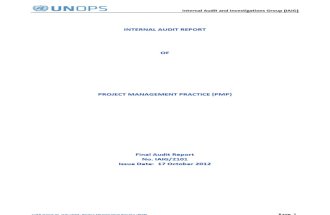 2012-10-17 Final Audit Report on Project Management Practice