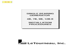 Single Bearing Generator Installation Procedures _ LeTourneau, Inc.