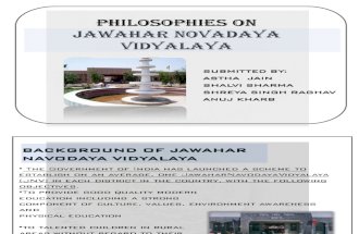Jawahar Navodya Vidyalaya Philosophy