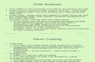 Farm Costing Budgeting Bool Keeping