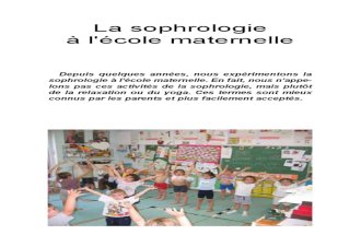Sophrologie Maternelle