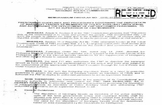 Mc 2008-013 Guidelines for Tanods PAU
