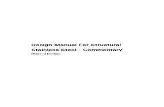 Design Manual for Structural Stainless Steel_Commentary_EN