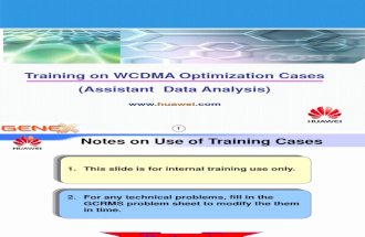 Training on WCDMA Optimization Cases (Assistant Data Analysis)(2)