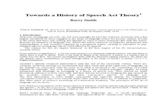 Toward a History of Speech Act Theory