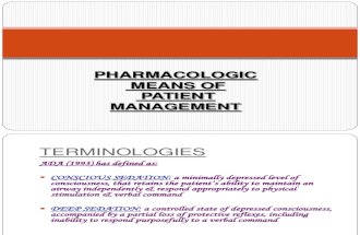 PHARMACOLOGIC Means of Patient Management