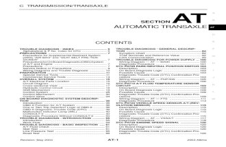 2003 Nissan Altima 2.5 Serivce Manual AT