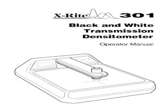301-30 BW Densitometer Operation Manual