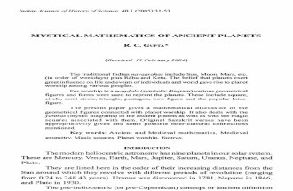 Mystical Maths of Ancient Planets