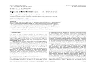 Review on Spin _electronics