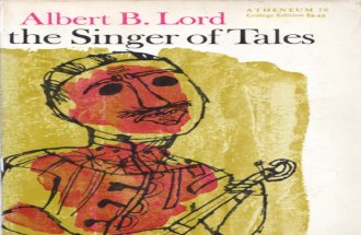 LORD, A. B. (1971) the Singer of Tales