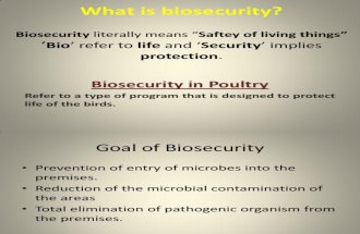 Biosecurity and Brooding