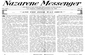 Nazarene Messenger - December 16, 1909