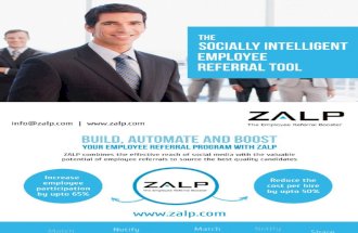 Zalp Webinar - Raising your employee referral program results to 50 of all hires