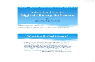 Introduction to digital library software