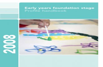 Early Years Foundation Stage Profile Handbook and Assessment Scales Reference Sheet